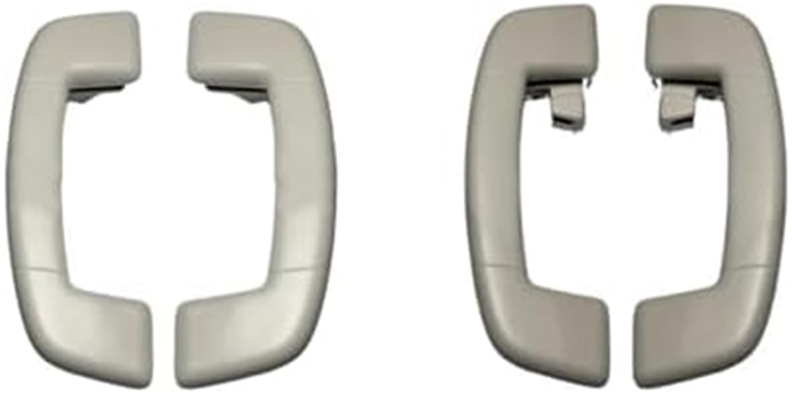 MUEOSI Autozubehör, for VW, for Golf, 7 GTI RIine Autodachhandlauf Innendecken-Zuggriffe Dachrelinggriff(Schwarz vorne Links) Haltegriff für Autodach(Black 4pcs Gray) von MUEOSI