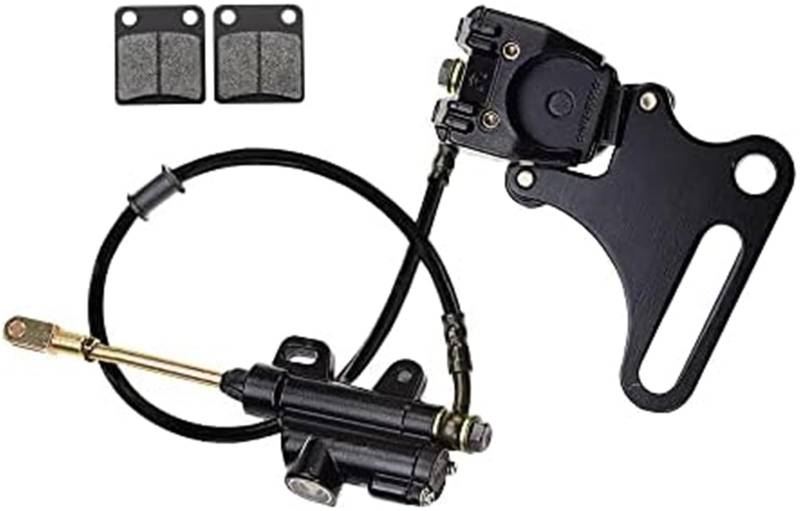 MUEOSI Hauptbremszylinder-Bremssattel der Hinterradbremse mit Bremsbelägen for Austauschen for chinesische SSR 125ccm 110ccm Pit Dirt Bike Scooter Hinterradbremse von MUEOSI