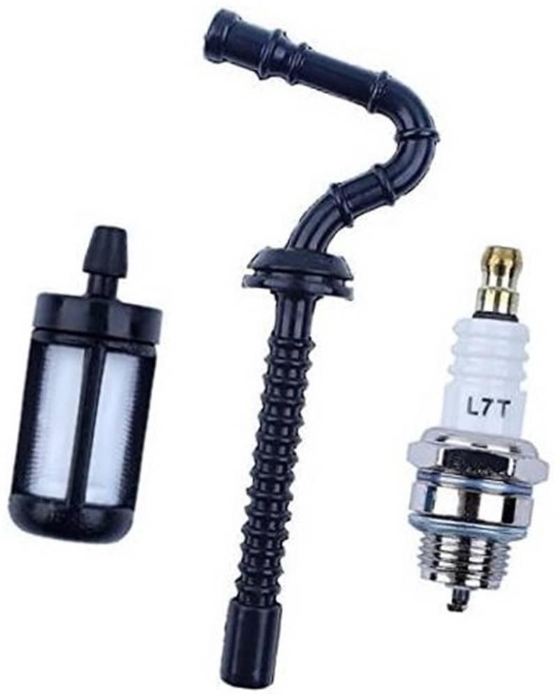 MUEOSI Kraftstoffschlauchleitungsfilter L7T Zündkerzensatz, for STIHL, MS250 MS230 MS210 025 023 021 Kettensägenteile Rasenmäher-Zündkerze von MUEOSI