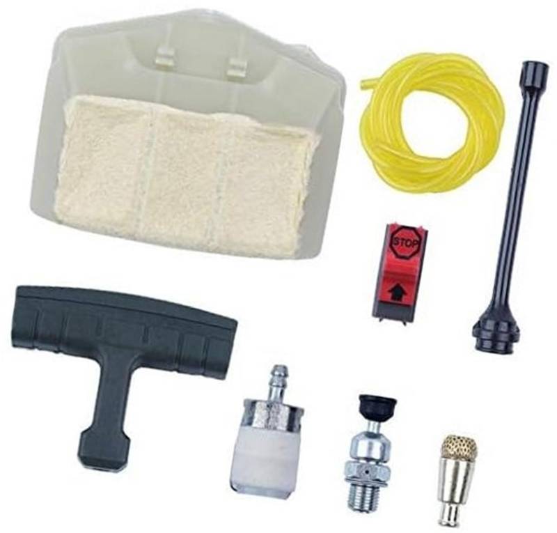MUEOSI Luft-Kraftstoff-Ölfilter Zündkerze Dekompressionsventil Tune Up Switch Kit, for Husqvarna, 372 365 371 362 372XP Chaisnaw Ersatz Rasenmäher-Zündkerze von MUEOSI