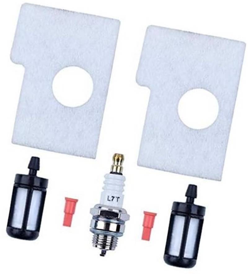 MUEOSI Luftfilter Kraftstofftank Entlüftungsöffnung Zündkerzensatz, for STIHL, MS180 MS170 018 017 MS 170 180 Kettensäge Wiederaufbau Reparatur Ersatzteile Rasenmäher-Zündkerze von MUEOSI