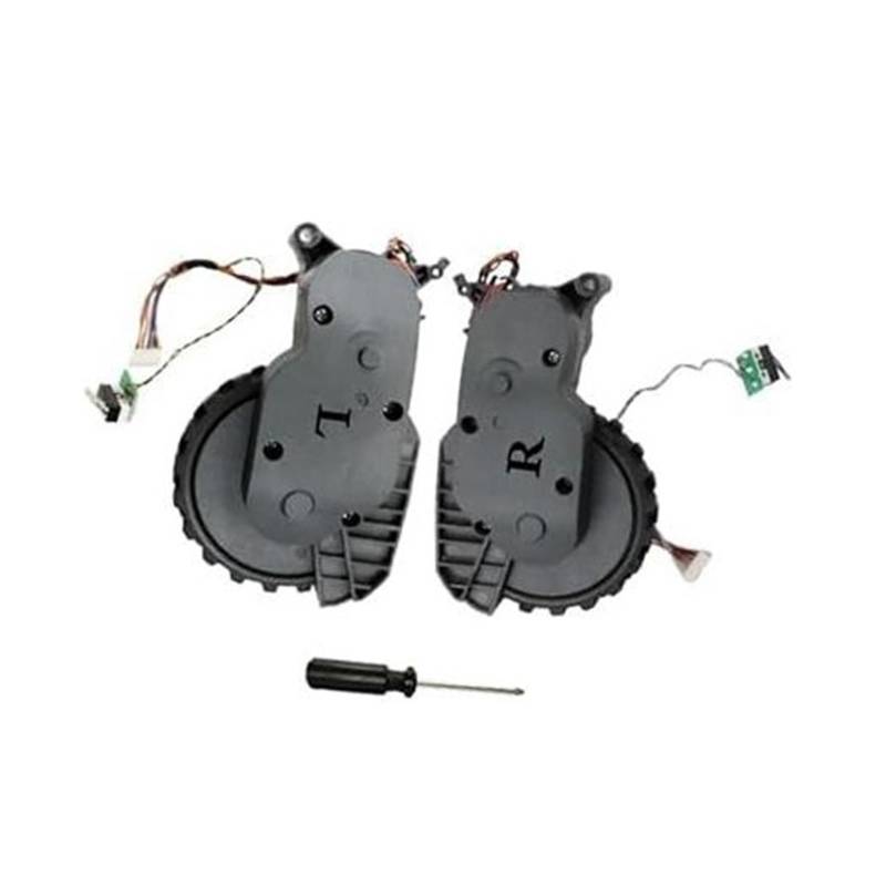 MUEOSI Motormodul for linkes und rechtes Rad des Staubsaugers, for Roborock, S5 Max, S6 Pure, S65 MaxV, S6 MaxS7 MaxV Staubsauger-Radmodul(Black R+L) von MUEOSI