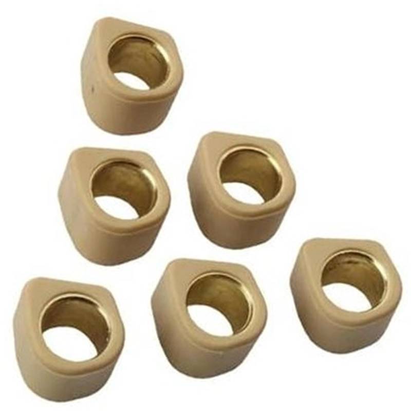 MUEOSI Racing Variator Rollengewichte 16x13mm, for 50cc 4T Scooter Modelle 4g ​​5,5g 6g 7g Roller Variomatik Rollengewichte(Black 16x13mm 6g) von MUEOSI