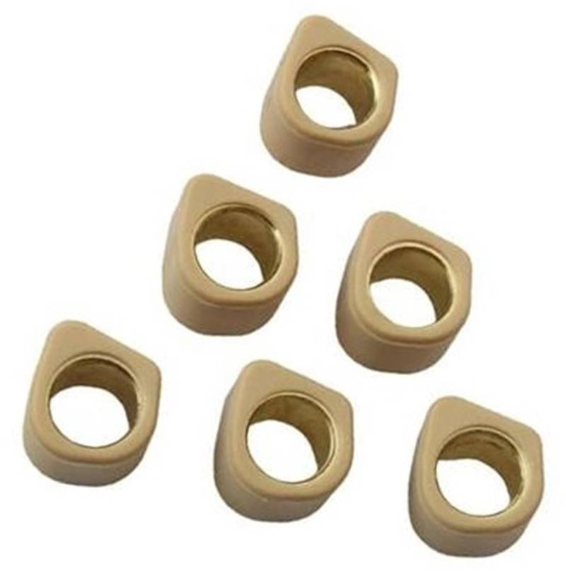MUEOSI Racing Variator Rollensatz 16x13mm 4g 5,5g 6g 7g, for Easy Moving 50 1995 1996 50cc 1994 1997 Roller Roller Variomatik Rollengewichte(Black 16x13mm 6g) von MUEOSI