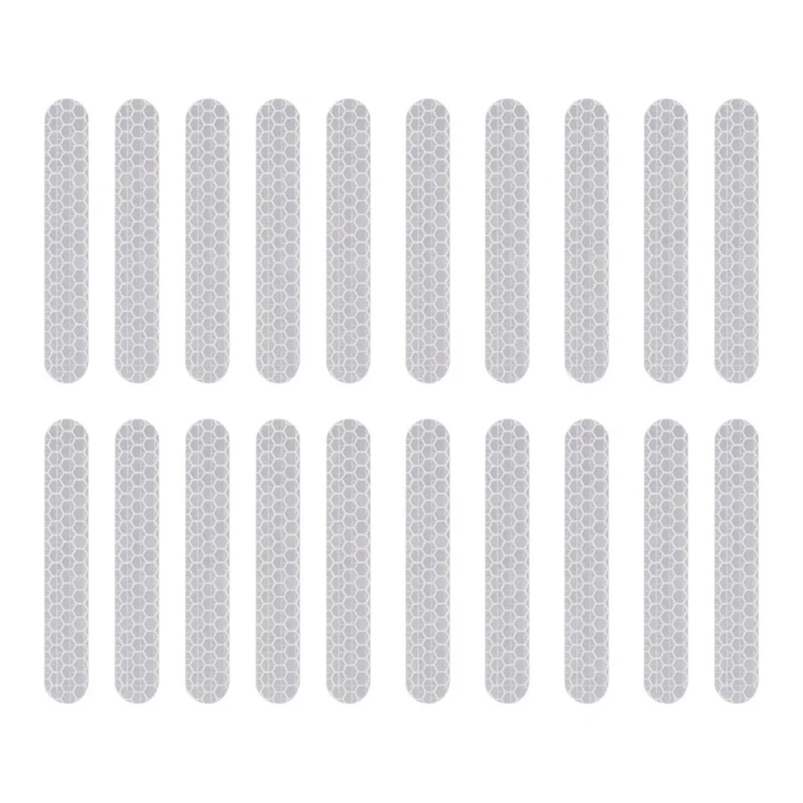 MUEOSI Reflektierende Aufkleber-Dekoration, for Ninebot, Max G30 G30D Elektroroller Nachtsicherheitswarnung PVC-Reflektor-Aufkleber-Zubehör Reflexstreifen(White Body Stickers) von MUEOSI