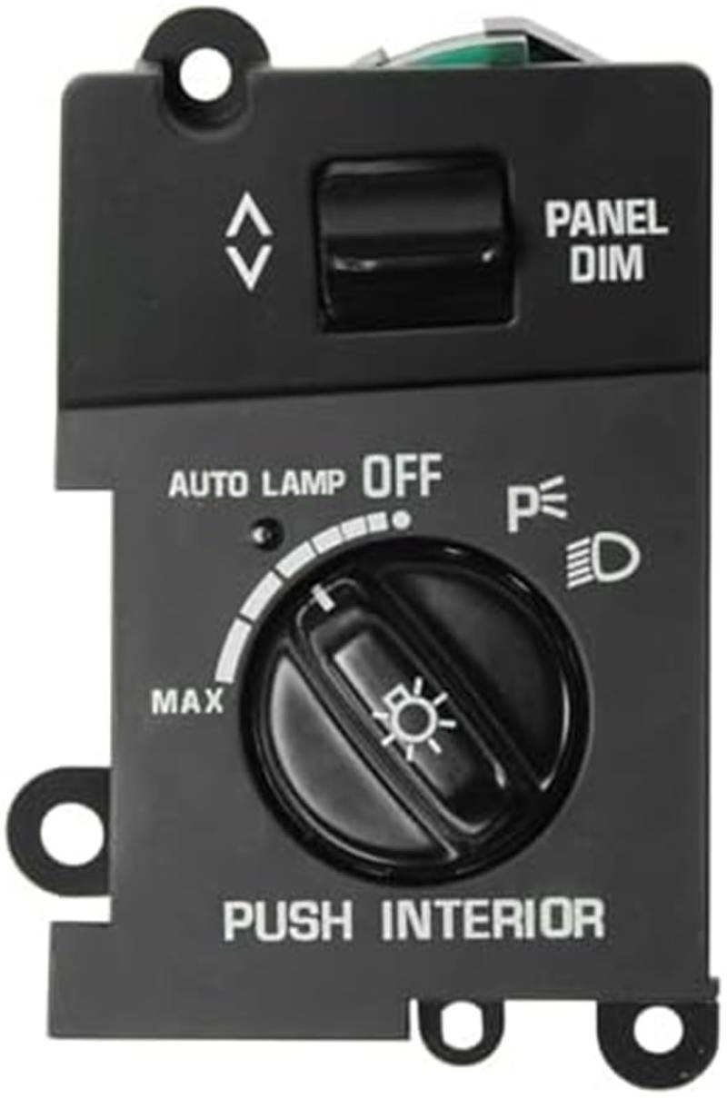 MUEOSI Scheinwerferschalter, passend for Lincoln Town Car Base/Cartier/Executive/Signature 1995–1997 Touring Edition 1995 1997 vorne F7VZ11654AA F4VY11654A Autoscheinwerferschalter von MUEOSI
