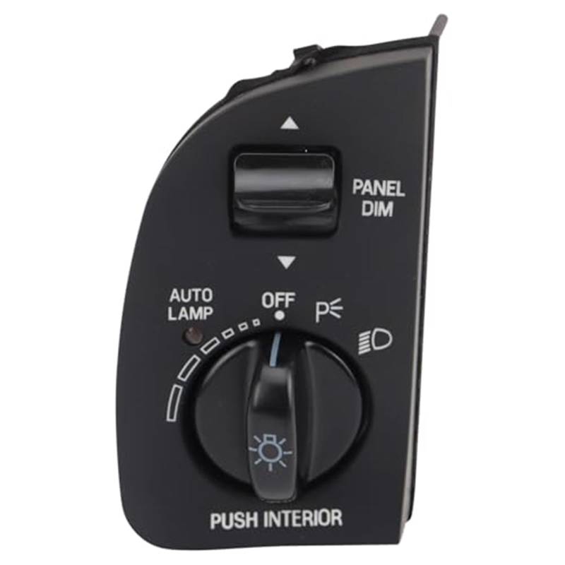 MUEOSI Scheinwerferschalter Kompatibel mit 1997, for Ford, Contour 1995-1997 Crown Victoria, for Mercury, Grand Marquis Autoscheinwerferschalter(Black SWA41694) von MUEOSI