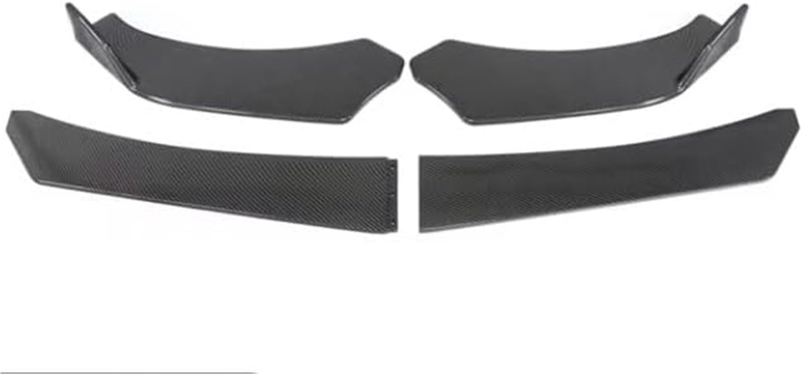 MUEOSI Splitter, 45-teilig, Universal-Auto-Frontspoilerlippe, Bodykit, Spoilersplitter, Stoßstange, Canard-Lippensplitter, for BMW usw., Carbonfaser-Lippensplitter (5-teilig, Carbonfaser B) Autospoile von MUEOSI