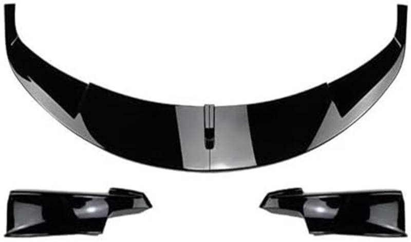 MUEOSI Splitter, for BMW, 3er F30 F31 320i 328i 330i 335i Sport 2013-2019 Auto Frontstoßstange Lip Spoiler Diffusor Splitter Stoßstange Bodykits Lip Splitter(Glänzend Schwarz) Autospoiler Splitter(BLA von MUEOSI