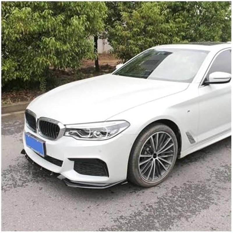 MUEOSI Splitter, for BMW, 5 G30 G31 530d 525i 540i 530i 2018-2020 Front Lower Bumper Kinn Lip Splitter Diffusor Spoiler Stoßstangenschutz Schutz Lippensplitter (Mattschwarz) Autospoiler Splitter(BLACK von MUEOSI