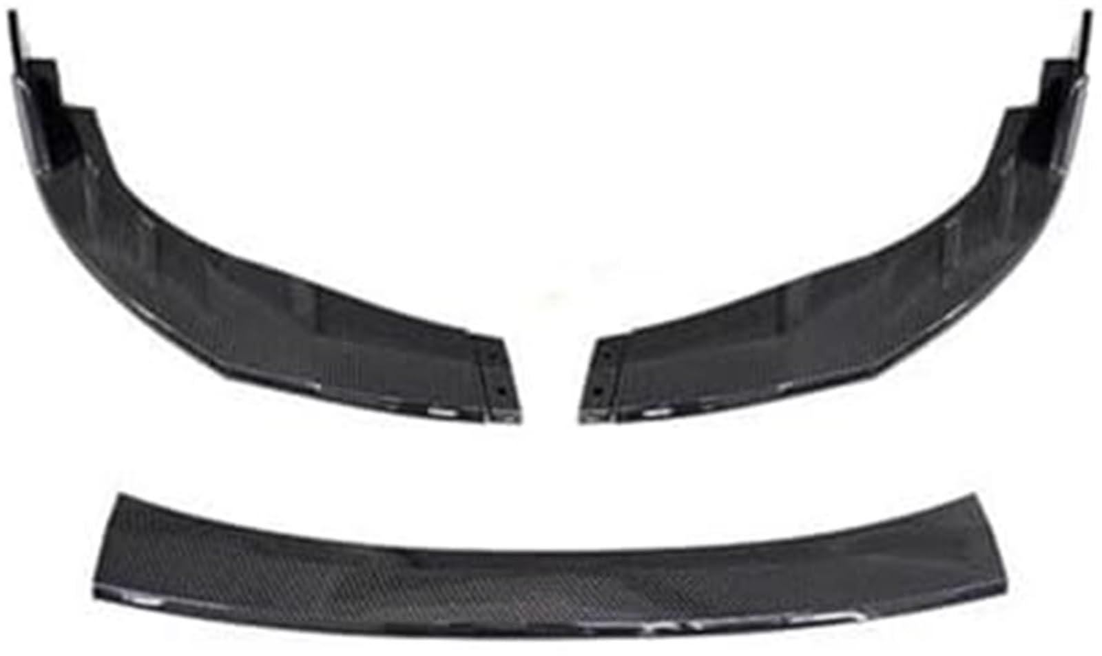 MUEOSI Splitter, for Corolla, American 2019 2020 Frontstoßstangen-Spoilerschutzplatte Lippenkörper-Kit Splitter Carbon-Oberfläche Dekorstreifen Schaufellippensplitter(Mattschwarz) Autospoiler Splitter von MUEOSI