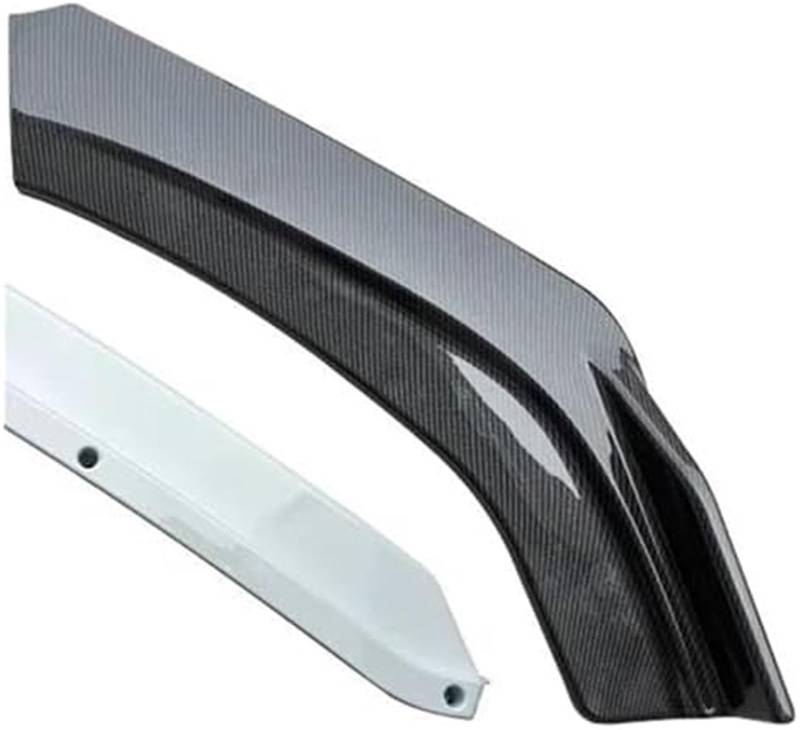 MUEOSI Splitter, for Hyundai, for Sonata 2015-2017 Frontstoßstangenspoiler Carbon-Oberflächenschutzplatte Lippenkörper-Kit Kinnschaufel-Lippensplitter(Carbon-Oberfläche-rot) Autospoiler Splitter(BLACK von MUEOSI