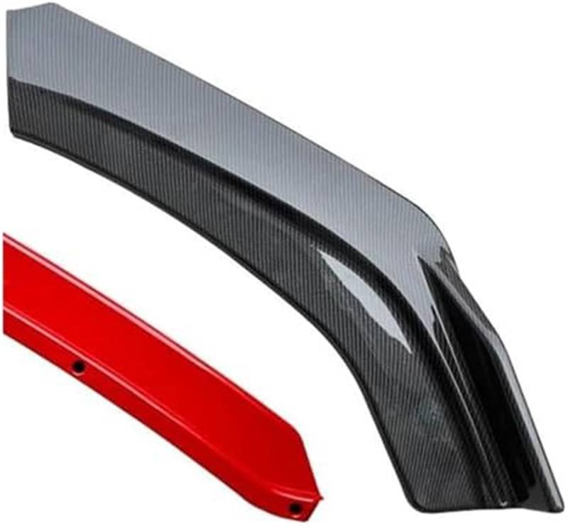 MUEOSI Splitter, for Kia, for Optima K5 2014-2017 Frontstoßstangen-Spoilerschutzplatte Lippenkörper-Kit Carbon-Oberfläche Kinnschaufel Kontrastfarbendesign Lippensplitter(Carbon-Oberfläche-rot) Autosp von MUEOSI