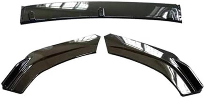 MUEOSI Splitter, for Lancer EX, for Evo 2013-2016 Frontstoßstangen-Spoilerschutzplatte Lippenkörper-Kit Carbon-Oberfläche Auto-Dekorstreifen Kinnschaufel Lippensplitter(Mattschwarz) Autospoiler Splitt von MUEOSI