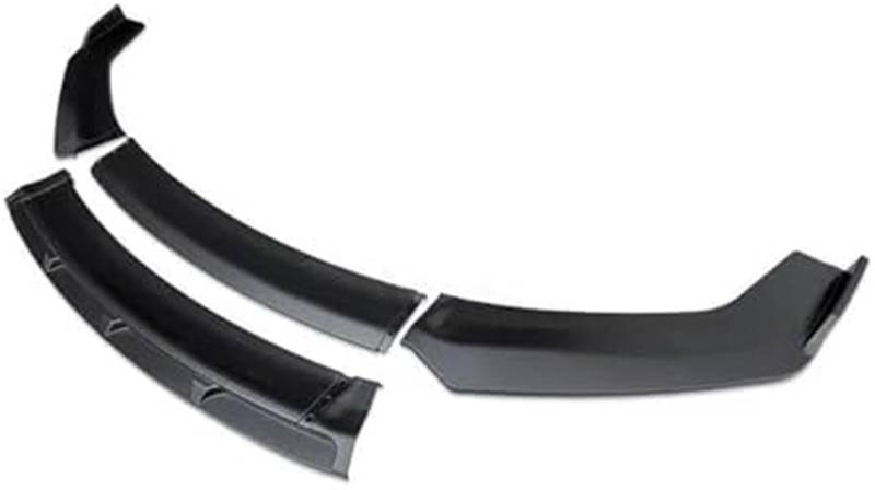MUEOSI Splitter, for Peugeot, 508 2019 Frontstoßstangen-Spoilerschutzplatte Lippentyp Body Kit Splitter Carbon-Oberfläche Kinnschaufel Lippensplitter(Schwarz-Rot glänzend) Autospoiler Splitter(BLACK O von MUEOSI