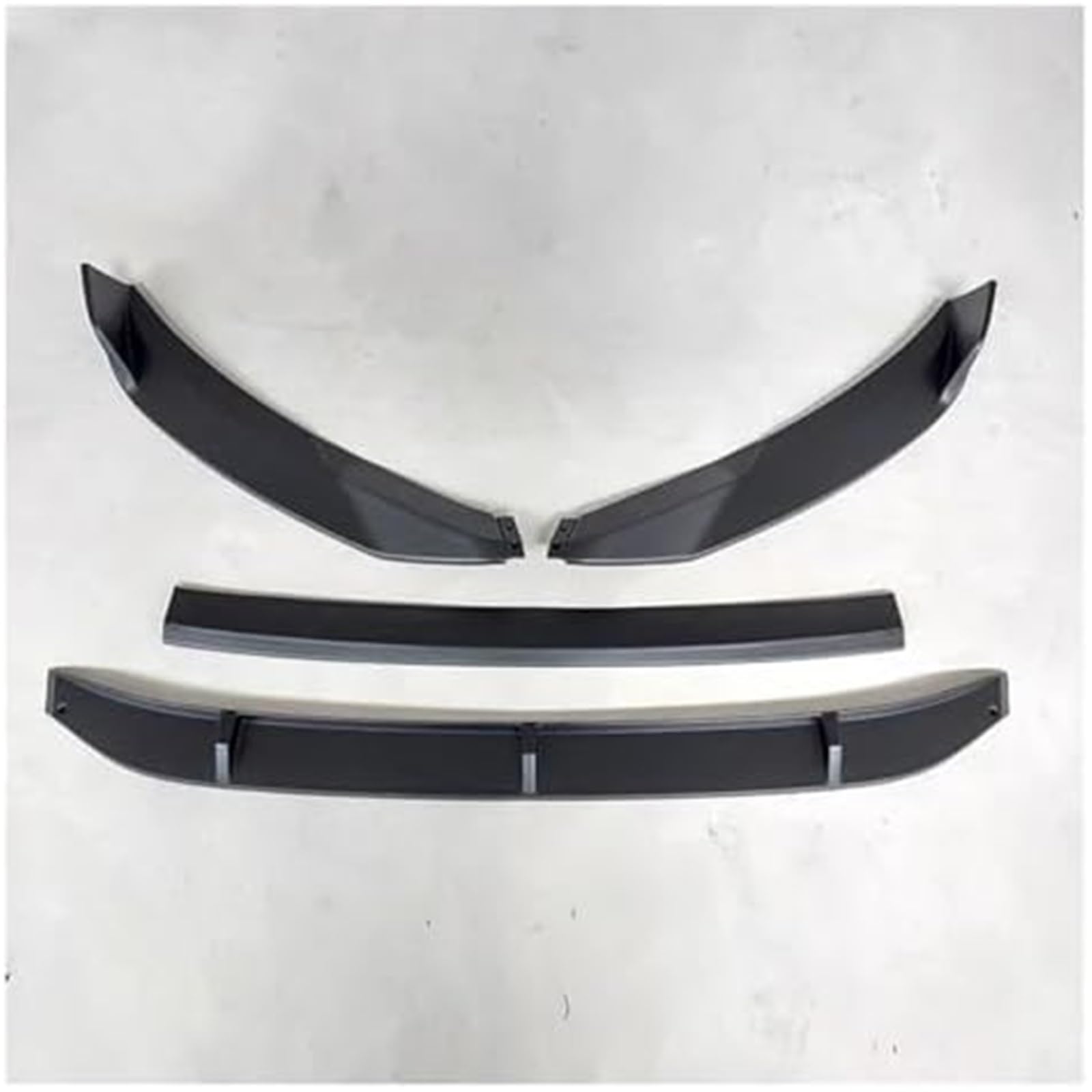 MUEOSI Splitter, for VW, for RTEON CC 2019 2020 Frontstoßstangen-Spoilerschutzplatte Lippenkörper-Kit Carbon-Oberflächen-Dekorstreifen Kinnschaufel-Lippensplitter(Mattschwarz) Autospoiler Splitter(BLA von MUEOSI