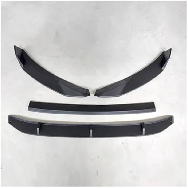 MUEOSI Splitter, for VW, for RTEON CC 2019 2020 Frontstoßstangen-Spoilerschutzplatte Lippenkörper-Kit Carbon-Oberflächen-Dekorstreifen Kinnschaufel-Lippensplitter(Mattschwarz) Autospoiler Splitter(BLA von MUEOSI