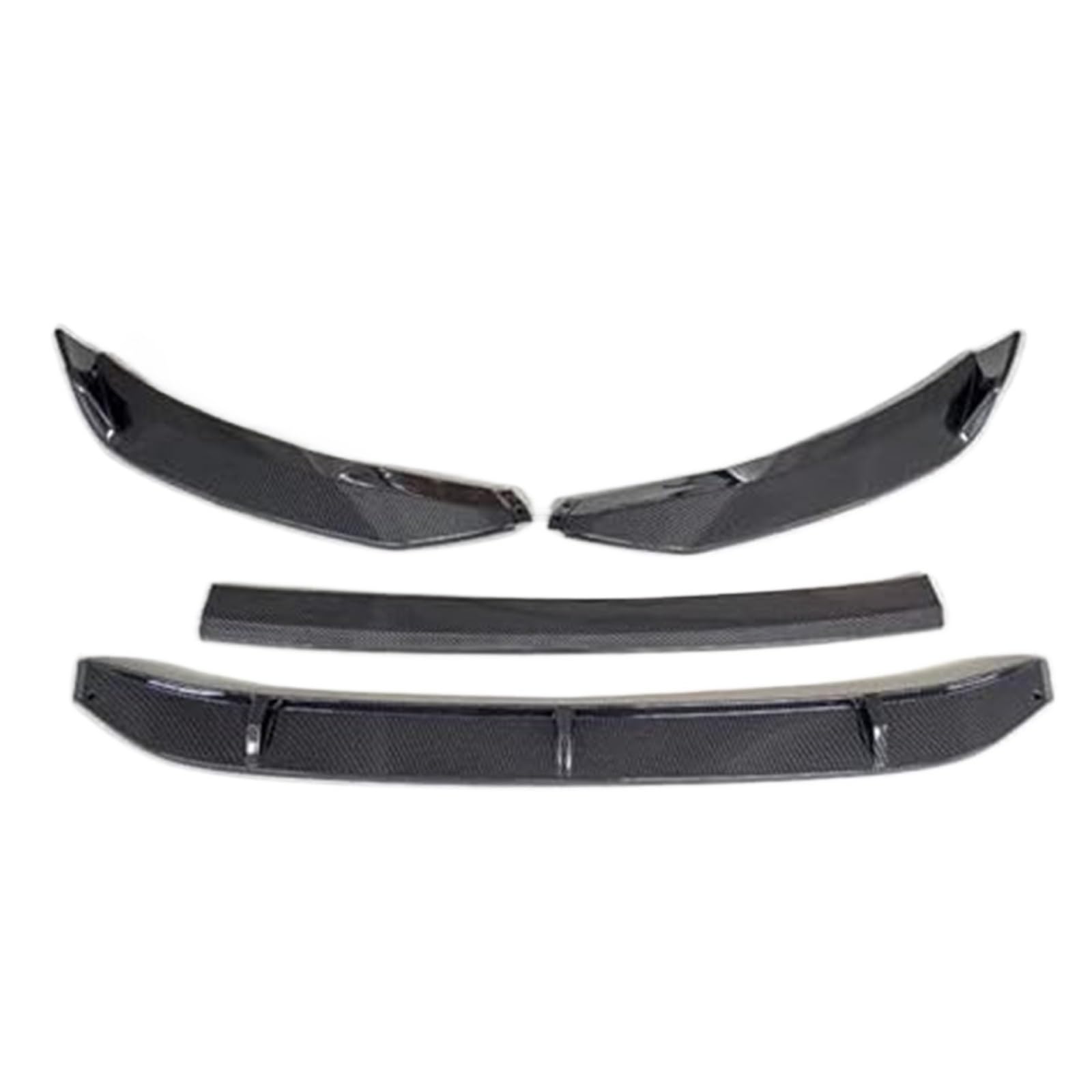 MUEOSI Splitter, for VW, for RTEON CC 2019 2020 Frontstoßstangen-Spoilerschutzplatte Lippenkörper-Kit Carbon-Oberflächen-Dekorstreifen Kinnschaufel-Lippensplitter(Mattschwarz) Autospoiler Splitter(BLA von MUEOSI