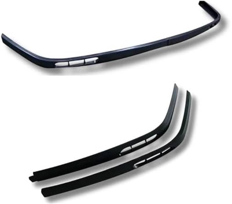 MUEOSI Splitter 2-teilige Frontstoßstangenlippe, for Peugeot, 206 Body Kit Spoiler Splitter Diffusorklappe Sportstoßstange Außenteile Autozubehör Lippensplitter(Modell 2) Autospoiler Splitter(BLACK Mo von MUEOSI