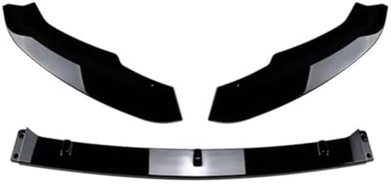 MUEOSI Splitter 3-teilig Auto Frontstoßstange Lip Splitter Diffusor Body Kit Spoiler Stoßstangenschutz Schwarz glänzend Zubehör, for Skoda, for Superb B8 2016-2018 Lippensplitter (Carbon-Look) Autospo von MUEOSI