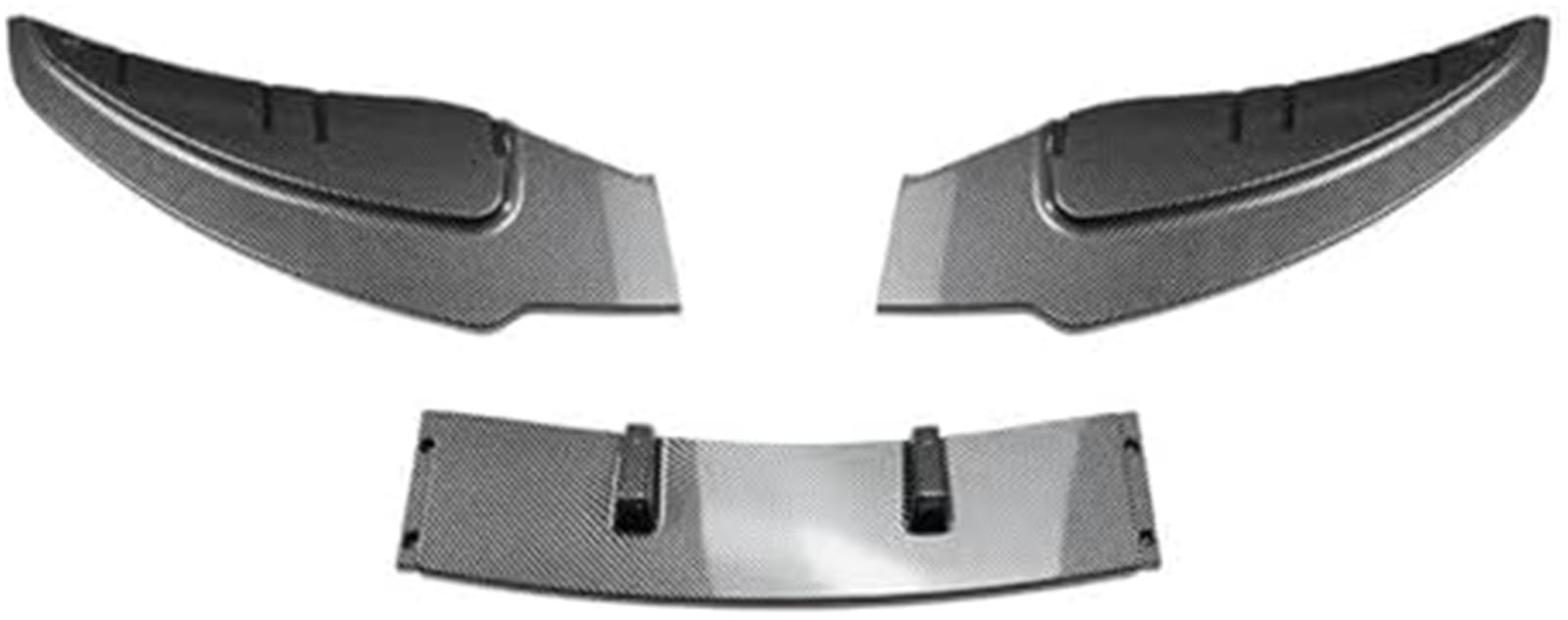 MUEOSI Splitter Auto Frontstoßstange Kinnlippe Unterer Spoiler Diffusor Splitter, for BMW, 1er E81 E82 E87 E88 LCI Standard Edition 2008-2011 Lippensplitter (Carbon Look) Autospoiler Splitter(BLACK Ca von MUEOSI