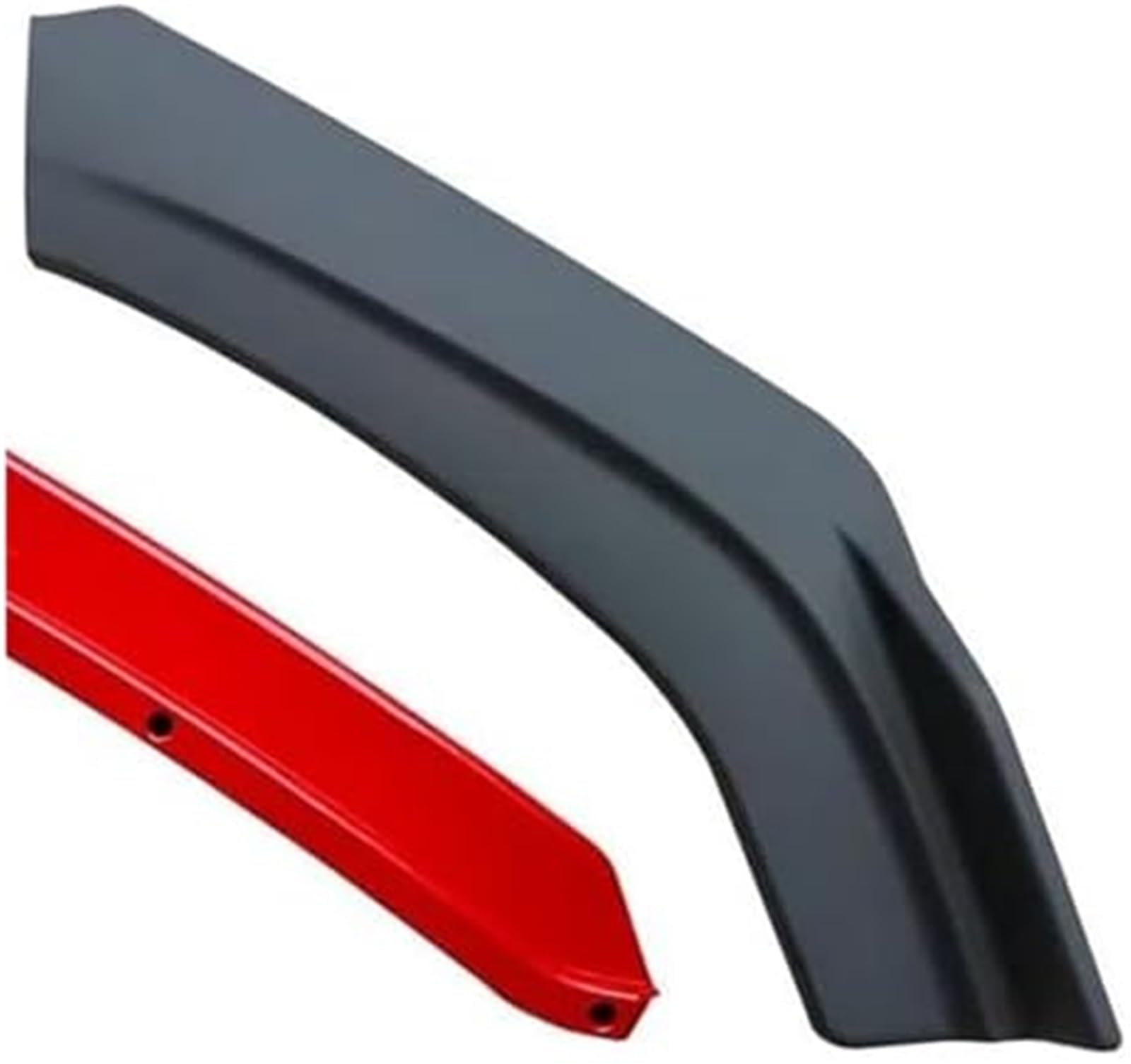 MUEOSI Splitter Frontsplitter, for JETOUR X70 Plus 2018-2023 Stoßstangenspoiler Karosserie-Kit Glänzend Schwarz Röcke Zubehör Lippensplitter(Carbonoberfläche-Rot) Autospoiler Splitter(Black Matt-Red) von MUEOSI