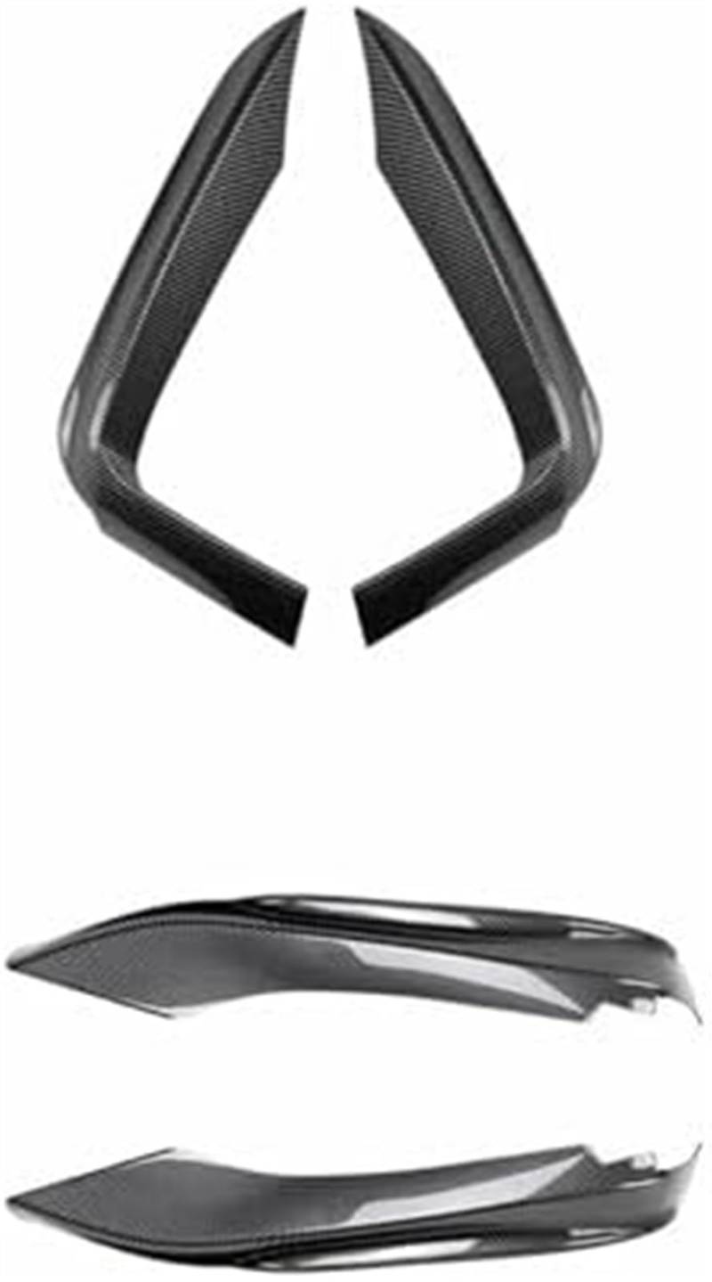 MUEOSI Splitter Frontstoßstange Seitensplitter Spoiler Kit Nebelscheinwerferabdeckung, for BMW, 4er F32 F33 F36 Sport 420i 428i 435i 440i Tech 2014-2020 Lippensplitter (Carbon Look B) Autospoiler Spli von MUEOSI