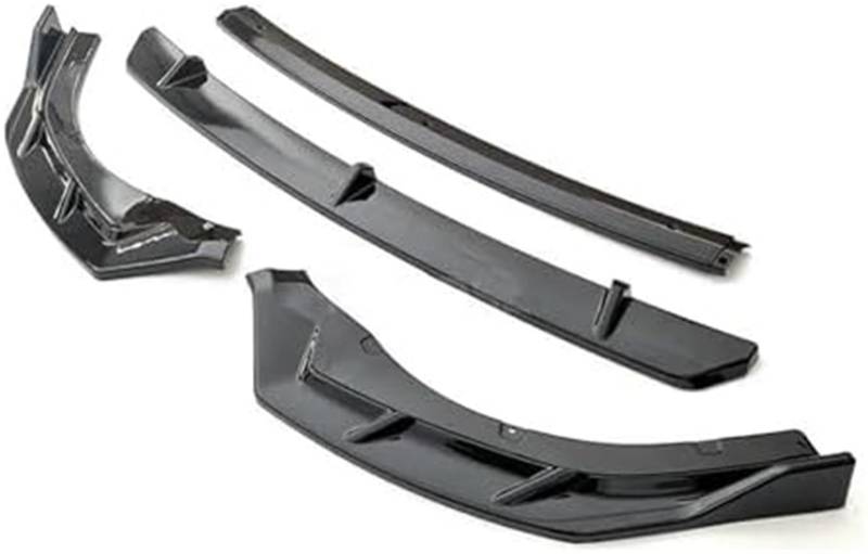 MUEOSI Splitter Frontstoßstangenlippe, for Chery, for Arrizo 8 2022 bis 2024 Air Splitter Karosserie-Kit Spoiler Schwarze Röcke Zubehör Lippensplitter(Typ A Carbonfarbe) Autospoiler Splitter(BLACK Typ von MUEOSI
