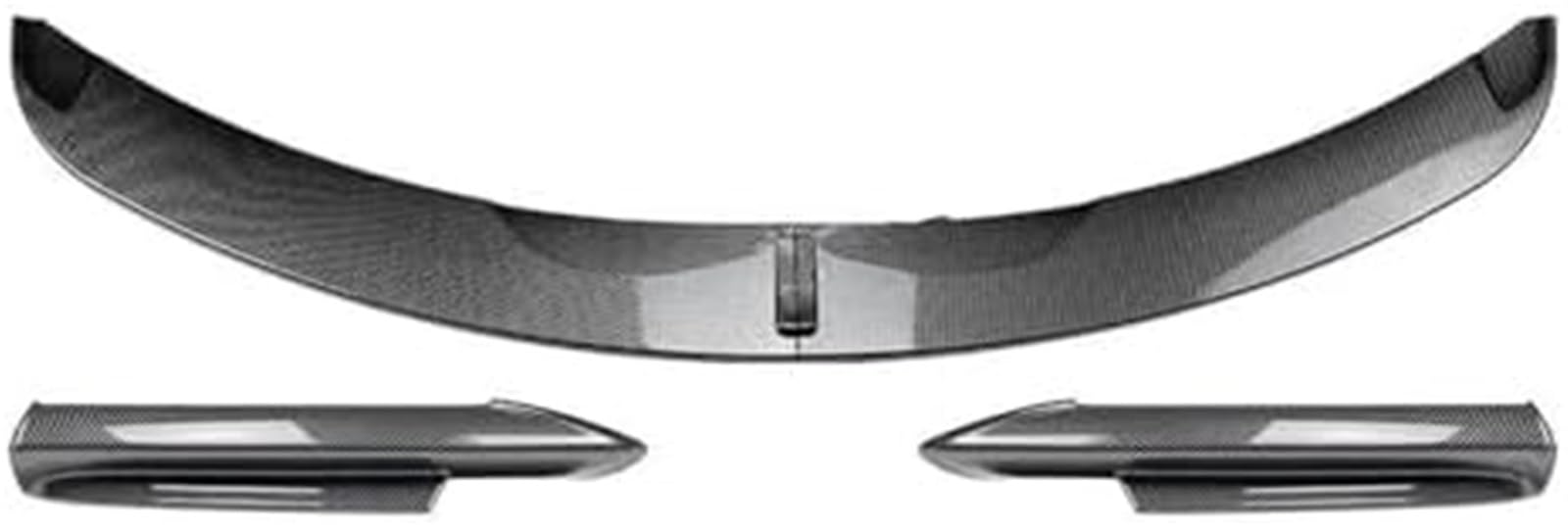 MUEOSI Splitter Frontstoßstangenlippen-Bodykit Spoilersplitter Stoßstangen-Canard-Lippensplitter Autozubehör, for BMW, 3er E90 E91 Tech 2005-2008 Lippensplitter (Glanzschwarze Lippe) Autospoiler Split von MUEOSI