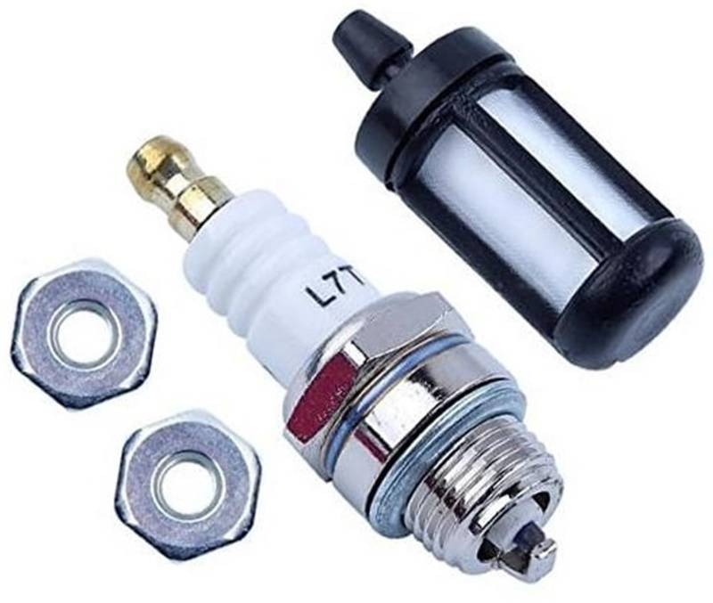 MUEOSI Stangenmutter Zündkerze Kraftstofffilter-Kit, for STIHL, 017 018 170 180 MS170 MS180 Kettensäge Neu Rasenmäher-Zündkerze von MUEOSI