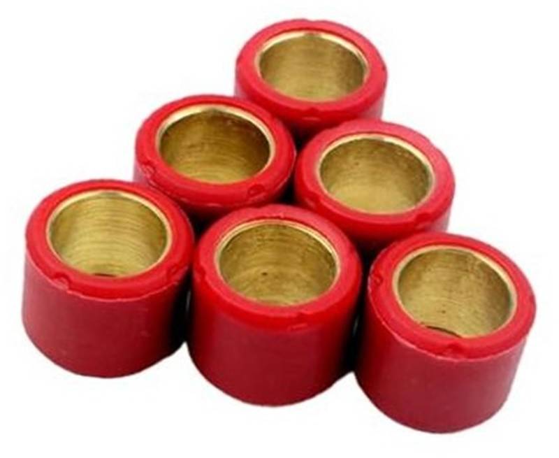 MUEOSI Variator-Rollensatz for Scooter, 16 x 13 mm, 50 cc, 4-Takt-Modelle, for Django Kisbee V-Clic, erhältlich in den Gewichten 4 g bis 7 g Roller Variomatik Rollengewichte(Black 16x13mm 6g) von MUEOSI