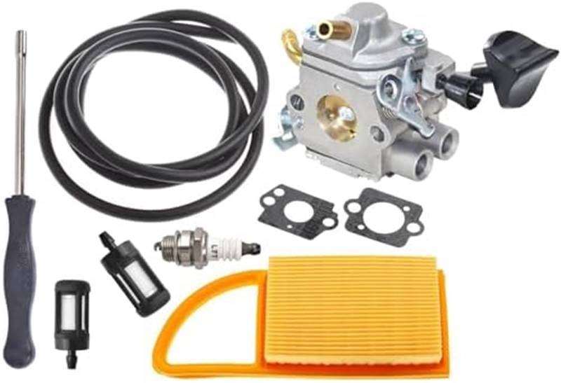 MUEOSI Vergaser mit Einstellwerkzeug und Luftfilter-Kraftstoff-Repower-Kit for STIHL BR500 BR550 BR600 Rucksack-Gebläse-Trimmer Gartenluftfilter-Tuning-Kit von MUEOSI