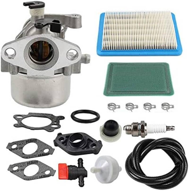 MUEOSI Vergaser und Luftfilter for John Deere, JS20 JS25 JS26 JS28 JS30 JS36 JS38 JM26 JM36 Rasenmäher Gartenluftfilter-Tuning-Kit von MUEOSI