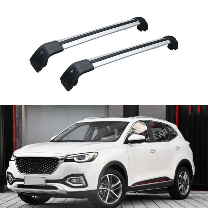 Auto Dachträger, für MG HS 5 DR SUV DEC 2019-2022 Dachreling, Rack Gepäck Querträger Relingträger Gepäckablage Car Zubehör,Geringe Windgeräusche,C von MUGONGWEI