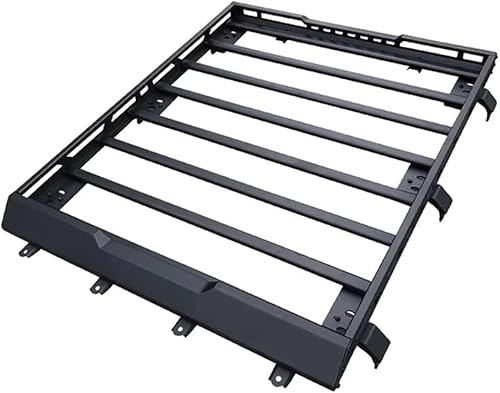Auto Dachträger, für Suzuki Jimny JB64 JB74 2019 2020 2021 2022 Dachreling, Rack Gepäck Querträger Relingträger Gepäckablage Car Zubehör,Geringe Windgeräusche,A:no-Spot-Light-Hole von MUGONGWEI
