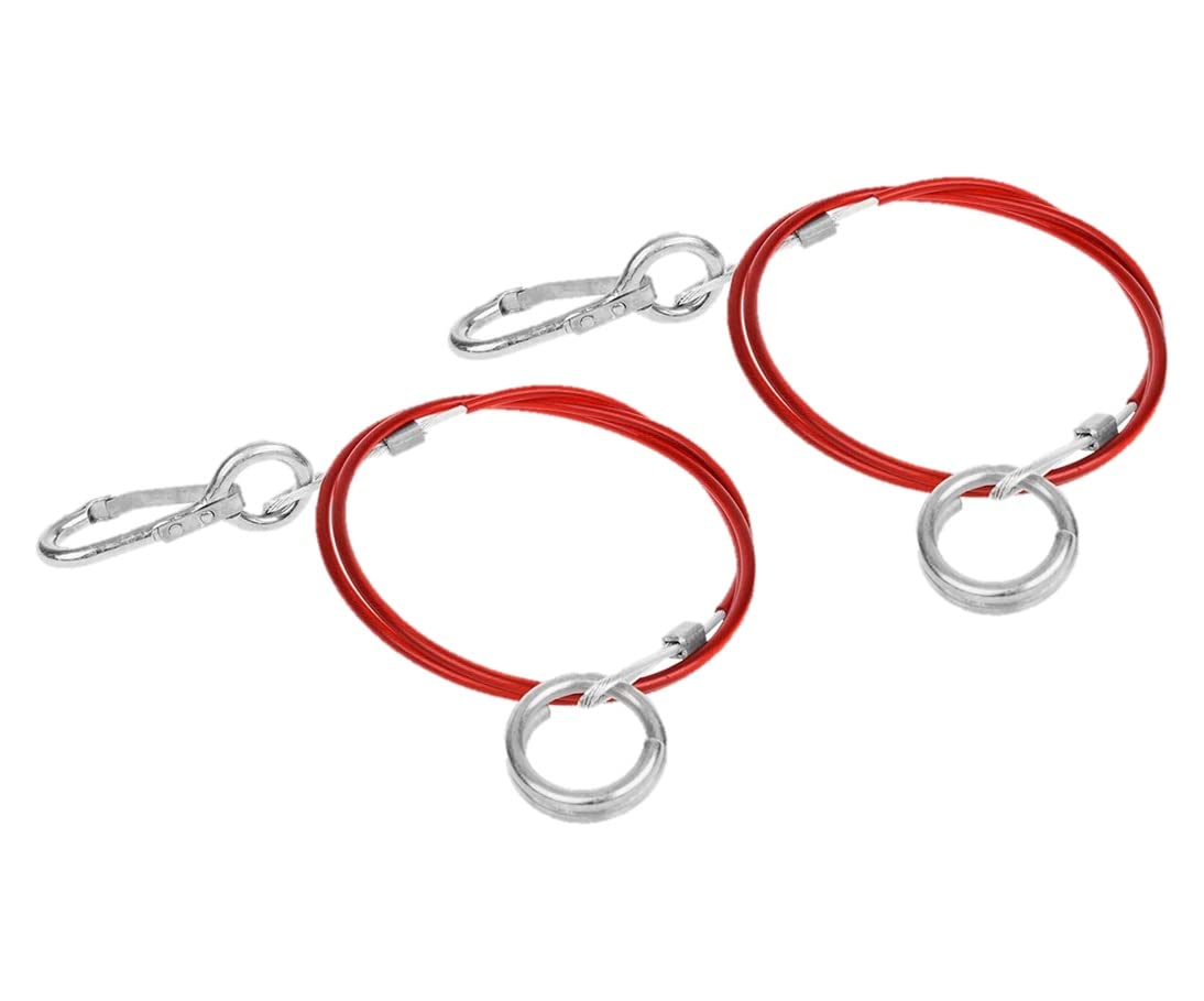Multibros 2X Abreißseil 1m – Sicherungsseil für Anhänger, Wohnwagen & Pferdeanhänger – Hochwertiges Bremsseil Ø2mm mit robuster Ummantelung – Fangseil mit Haken & Öse Multibros 2X Abreißseil 1m – Sicherungsseil für Anhänger, Wohnwagen & Pferdeanhänger – Hochwertiges Bremsseil Ø2mm mit robuster Ummantelung – Fangseil mit Haken & Öse von MULTIBROS