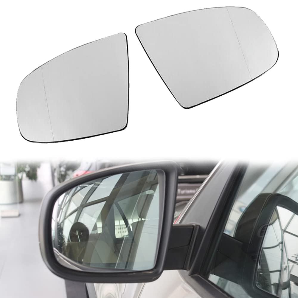 Aussenspiegel Glas, für BMW X6 E71 E72 (2008-2014) / X5 E70 E70 LCI (2007-2013) Links Oder Rechts Spiegelglas Ersatz, Auto Seitenspiegel Beheizbar Wasserdicht,Right-1pc von MUNDIK