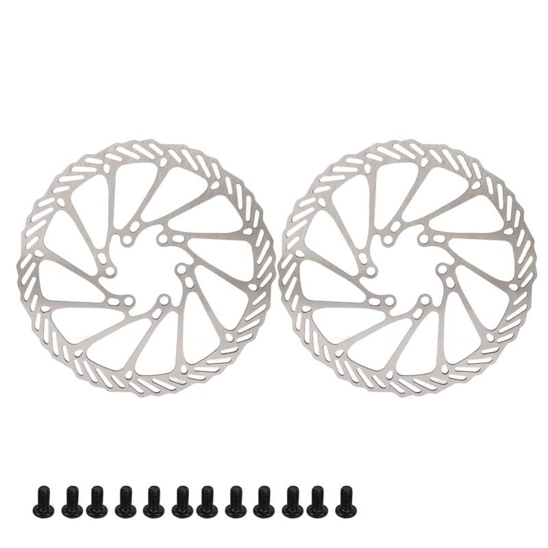 Munefe 2 PCs Fahrradscheibenbremse, Rotoren -Scheibenbremse, Rotorbikebremse, geeignet für Straßen- und Bergbikes (180mm) von MUNEFE