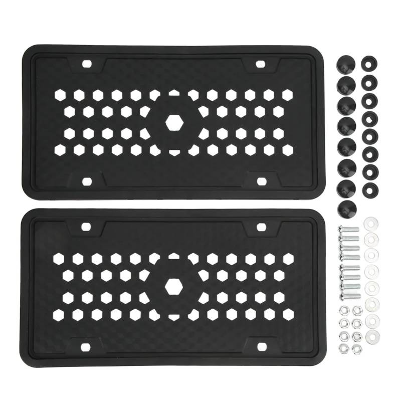 Munefe -Nummernschildrahmen, Silikon -Nummernschildrahmen, 2PCS -Nummernschild -Protektor Silikonrahmen für USA -Platten (305x155 mm) von MUNEFE