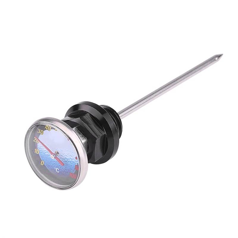 Munefe -Öltemperatur -Tauchstick, Motorradöl -Tauchstabentemperatur, Motorradöl -Tauchstick mit Temperaturmesser für 125 ° C -C -Motocross -Motorrad (Black) von MUNEFE