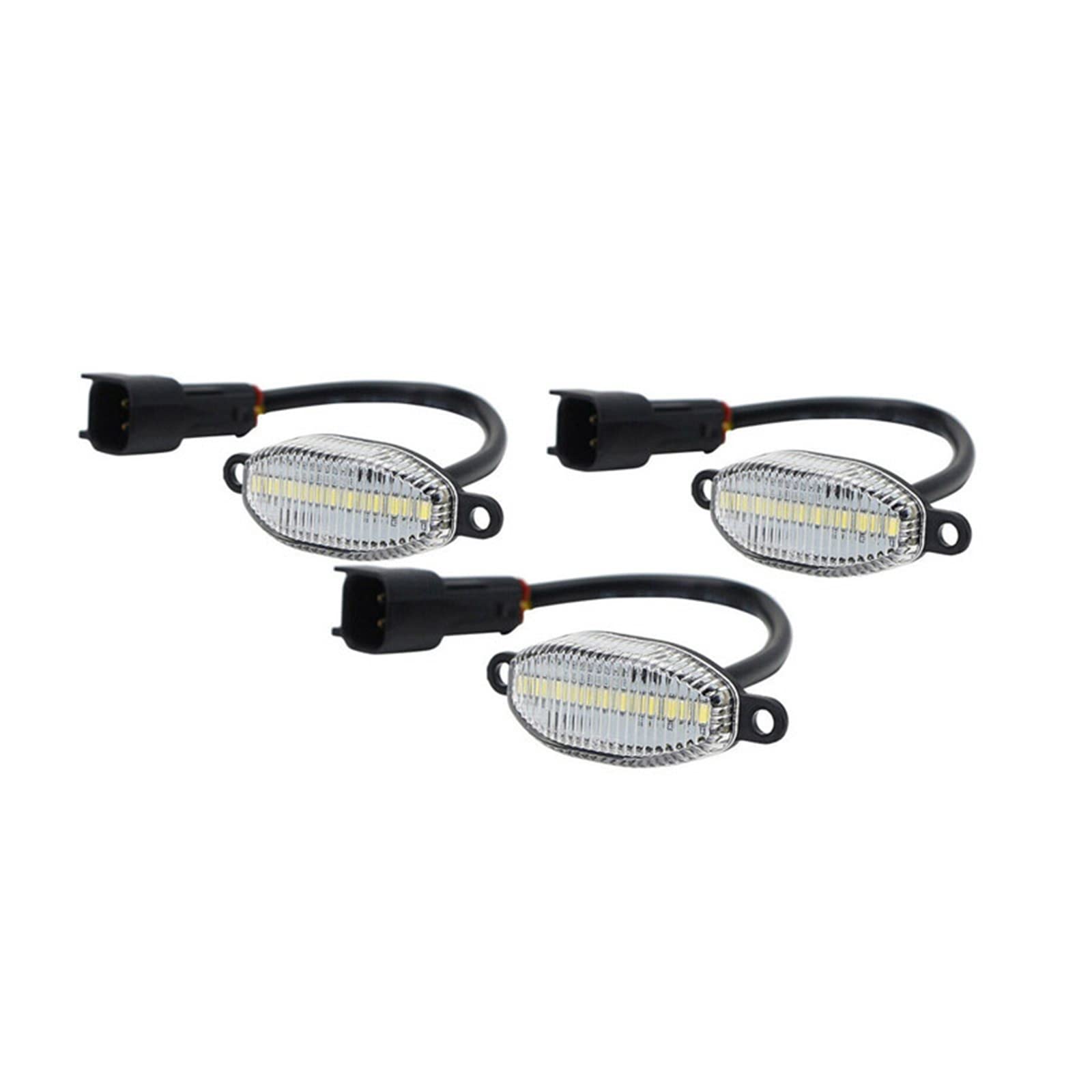 MURRAYLE 3 Stück Rauchglas-Frontgrill weiß Tagfahrlicht passend für Ford F150 F-150 SVT Raptor 2010 2011 2012 2013 2014 Kennzeichenbeleuchtung (Farbe: klare Linse) von MURRAYLE