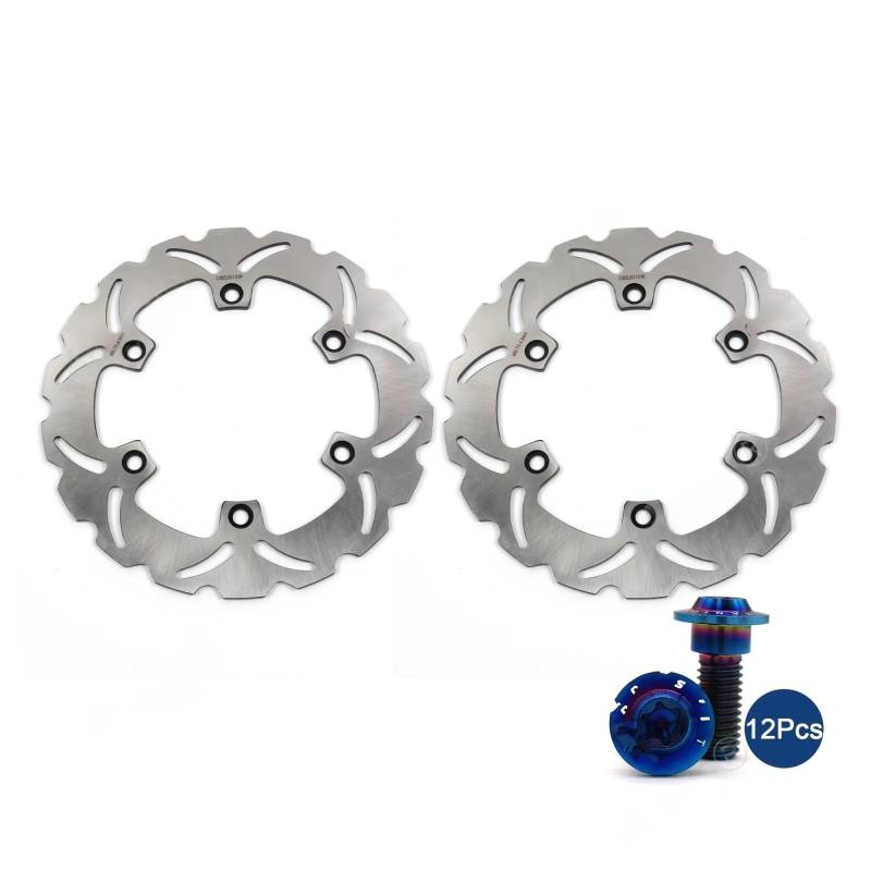 MUTYNE Bremsscheibenrotor Für CBR F 600 CBR600F 1987-1994 Vorne Bremsscheiben Bremsscheibe 1 Paar Motorrad Bremsscheibe von MUTYNE