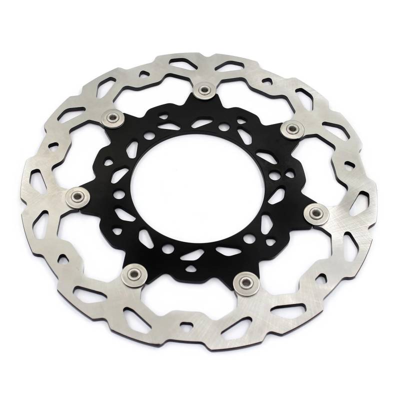 MUTYNE Bremsscheibenrotor Motorrad 320mm Vorne Schwimmende Bremsscheibe Rotoren Für DR650SE 1996-2022 Edelstahl Aluminium Motorrad Bremsscheibe von MUTYNE
