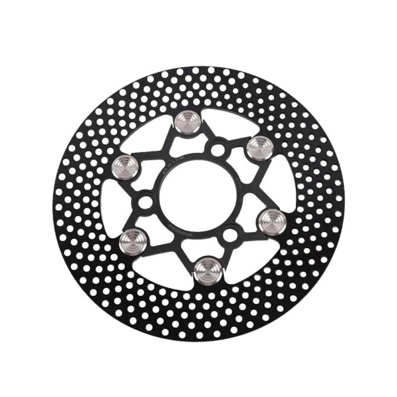 MUTYNE Bremsscheibenrotor Universal 220mm Geschmiedete Stahl Schwimmende Scheibe Motorrad Roller Vorne und Hinten Bremsscheibe Motorrad Bremsscheibe von MUTYNE