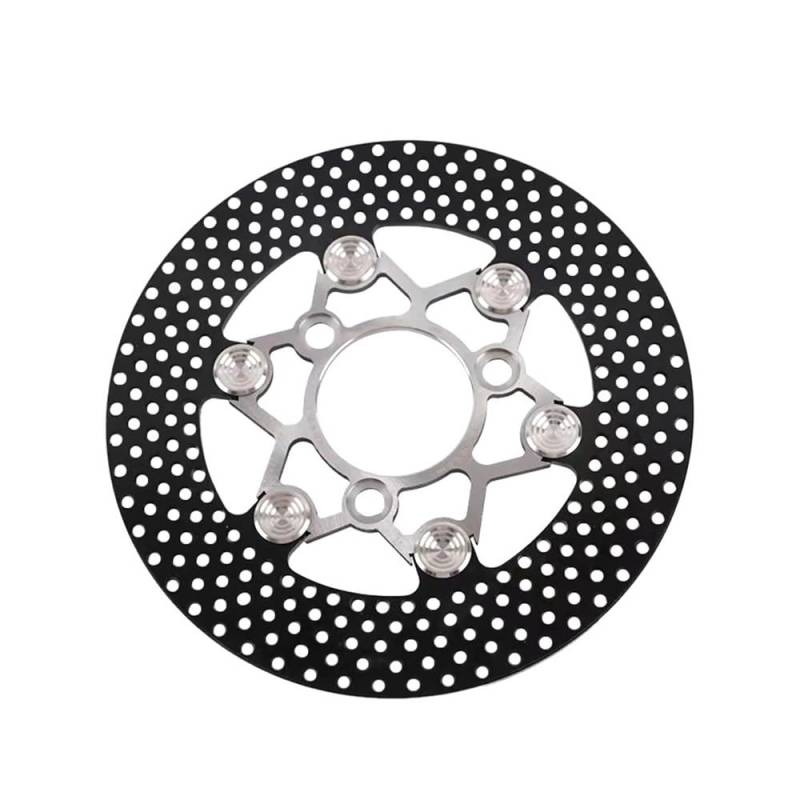 MUTYNE Bremsscheibenrotor Universal 220mm Geschmiedete Stahl Schwimmende Scheibe Motorrad Roller Vorne und Hinten Bremsscheibe Motorrad Bremsscheibe von MUTYNE