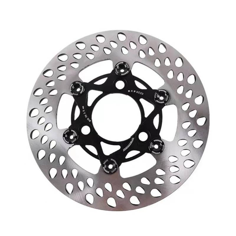 MUTYNE Bremsscheibenrotor Universal Motorrad E-Bike Bremsscheibe Rotor 220mm 7,0 Schwimmende Scheibe/Feste Scheibe Motorrad Bremsscheibe von MUTYNE