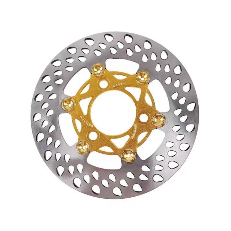 MUTYNE Bremsscheibenrotor Universal Motorrad E-Bike Bremsscheibe Rotor 220mm 7,0 Schwimmende Scheibe/Feste Scheibe Motorrad Bremsscheibe von MUTYNE