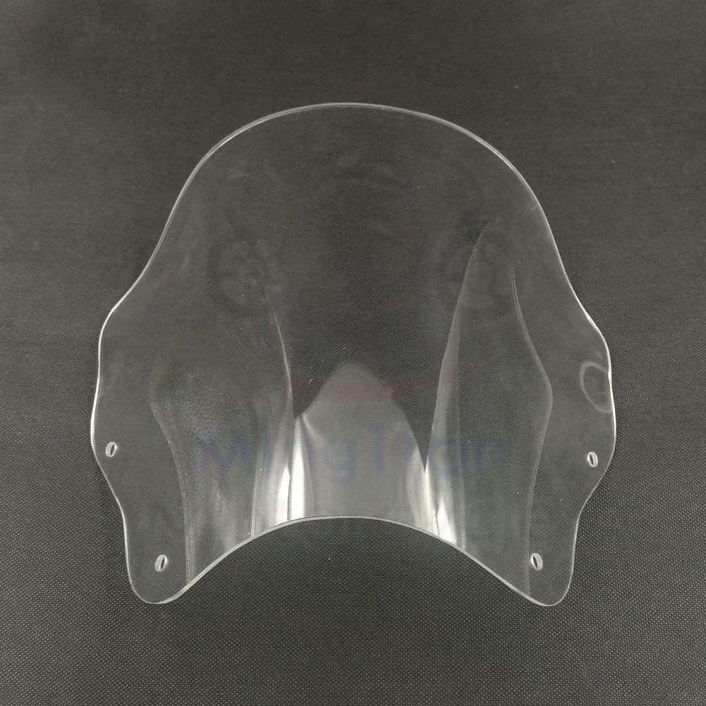 MUTYNE Windschild Motorrad Windschutzscheibe Windschutzscheibe Deflektor Mit Halterung Für Yam&aha VMAX1200 V-MAX 1200 VMAX 1200 Big Diavel 1985-2007 von MUTYNE