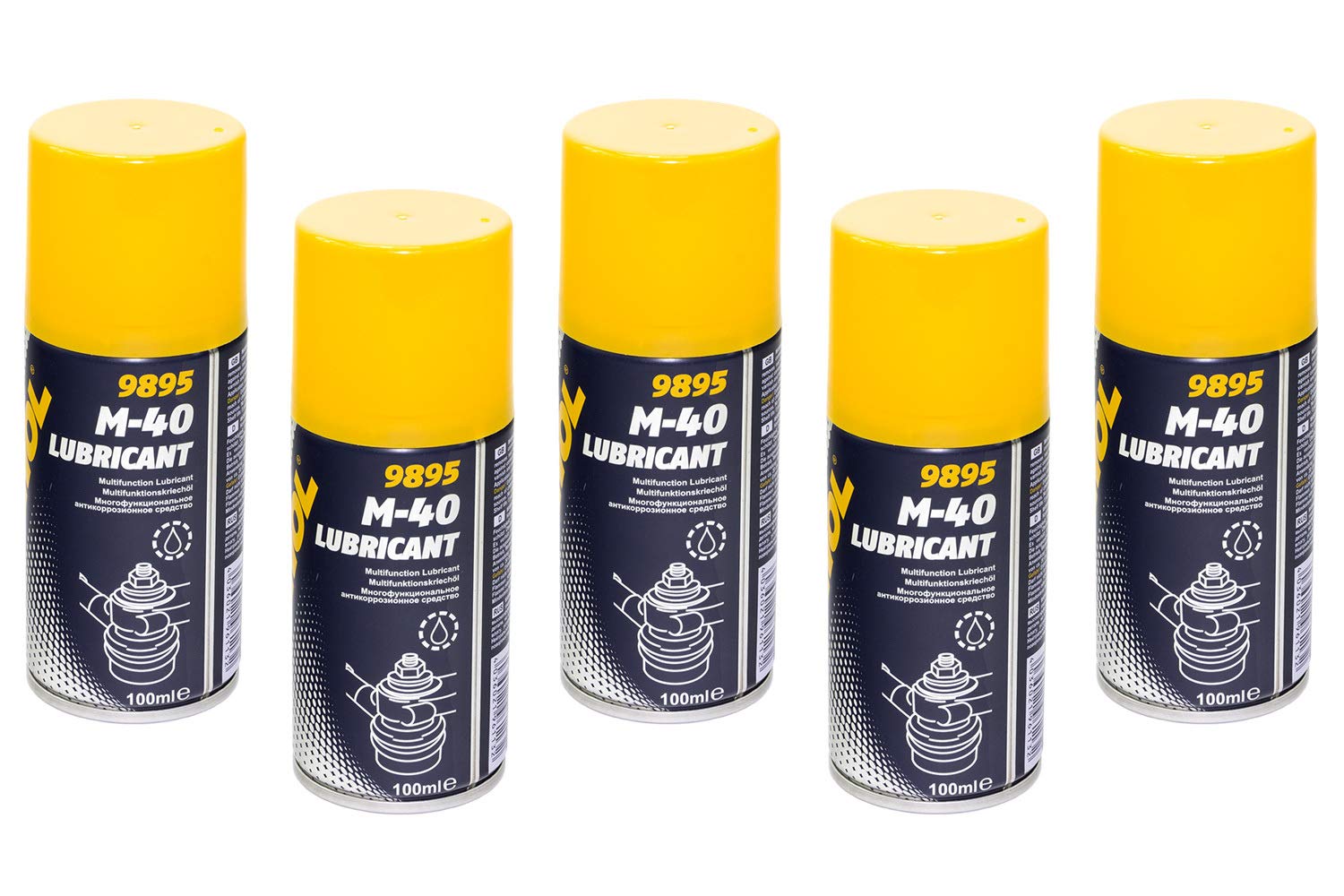 5x 100 ml Original MANNOL M-40 Lubricant Rostlöser Kriechöl Multifunktionsöl von MVH Bockauf