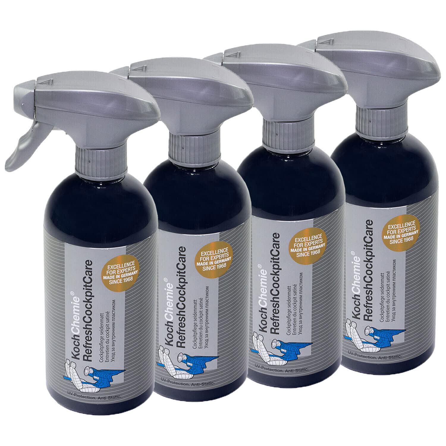 Cockpitpflege seidenmatt Refresh Cockpit Care Koch Chemie 4 X 500 ml von MVH Bockauf